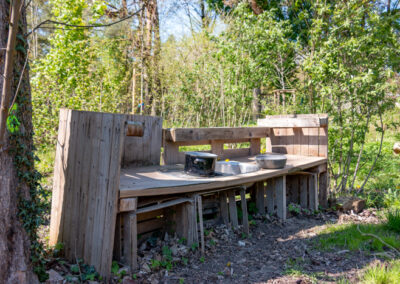 Outdoor Matschküche im Haus für Kinder